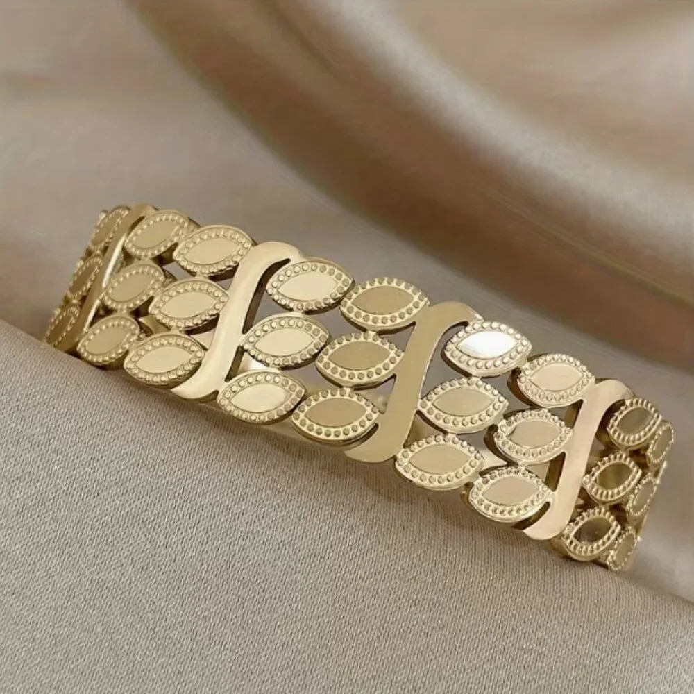 Elegant Fashionable Ear Of Wheat Bracelet Stainless Steel Jewelry Bracelet